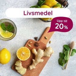 Livsmedel upp till 20%